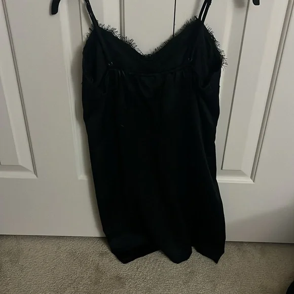 Black silk dress - Picture 2 of 2